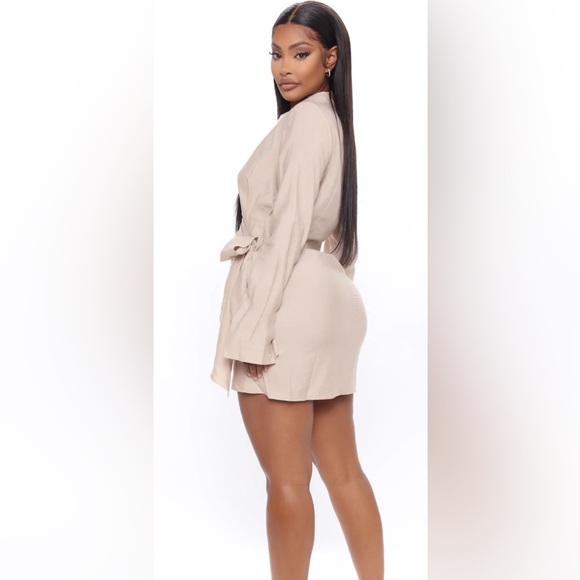 Fashion Nova-It's Happy Hour Mini Dress - Beige - Picture 2 of 2